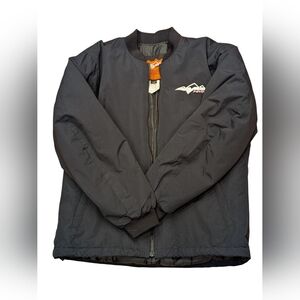 HMK Snowmobile Jacket Bomber Black Gray Women's L Winter Ski Outdoor Technical